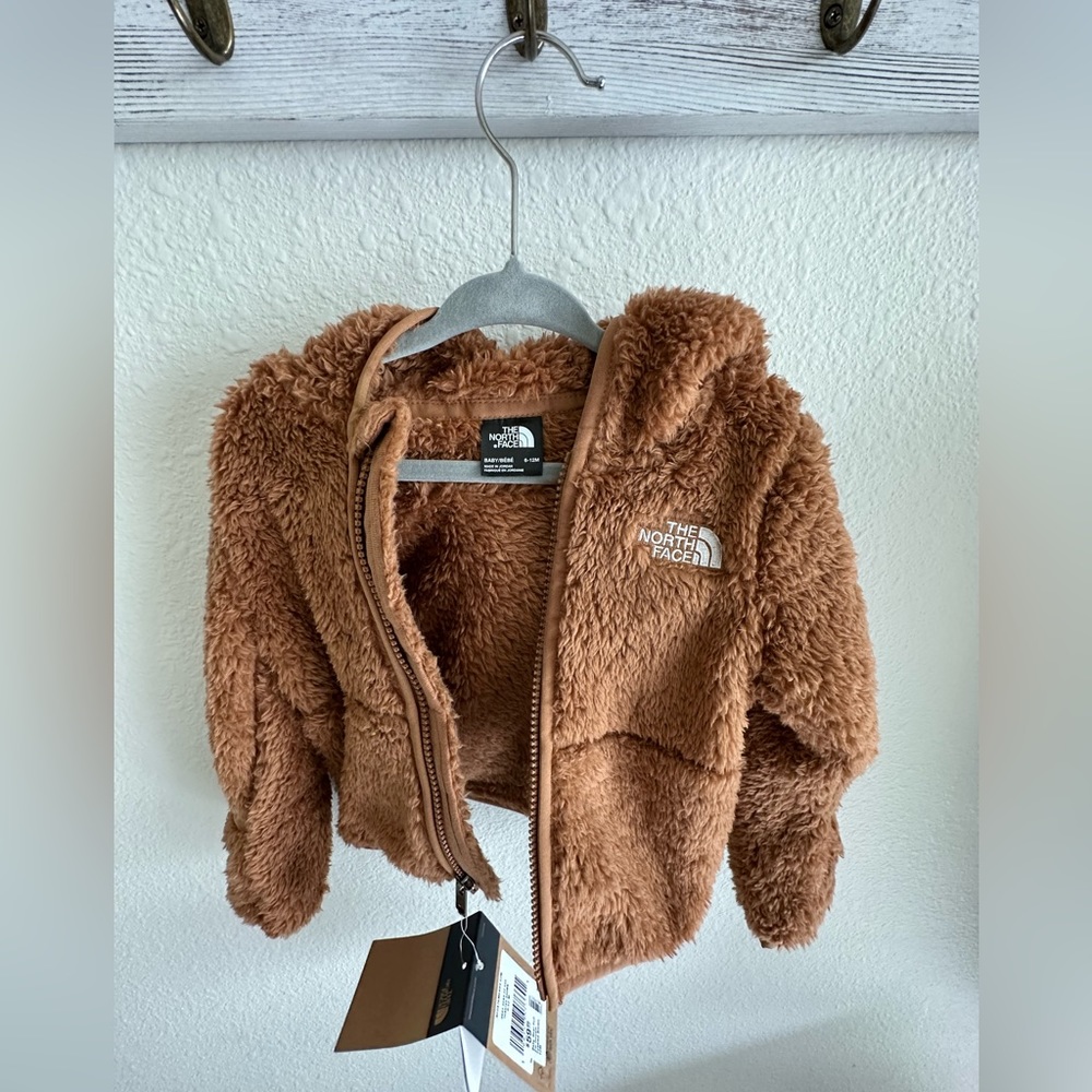 Northface Zip Fur Hoodie Size 6-12 Months